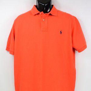 Polo Ralph Lauren Men's Size L Orange Cotton Polo Shirt